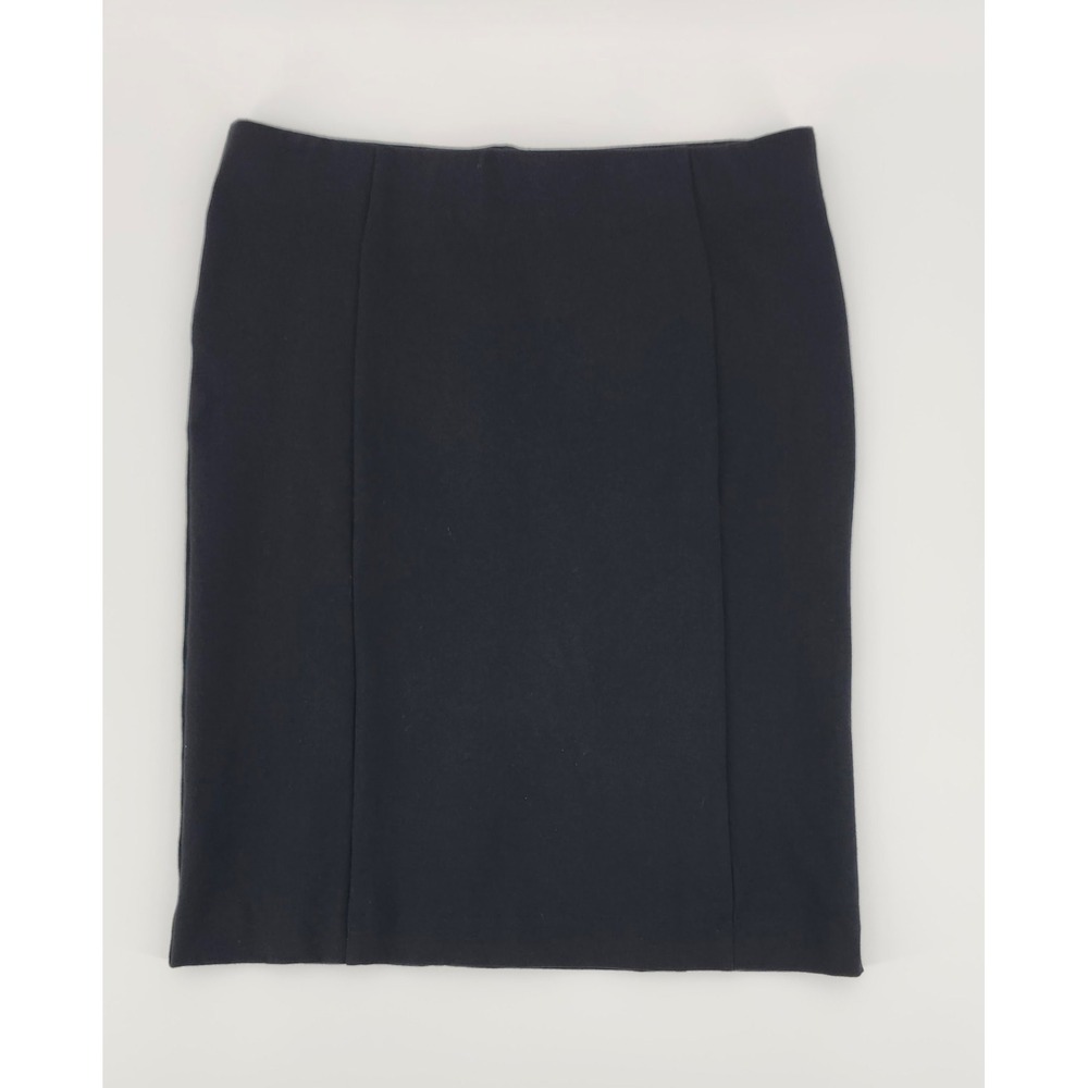 Ann Taylor Factory Black Ponte Pencil Skirt Petite SP Office Professional